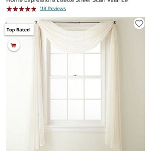 JC Penney Home Expression Lisette sheer scarf vala